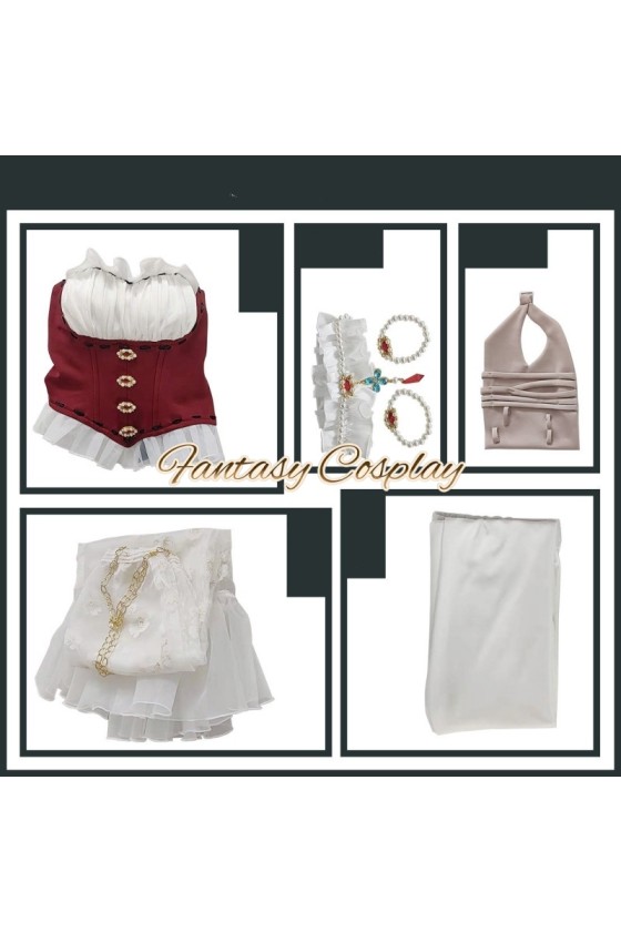 Identity V Psychologist Ada Mesmer Layla White Outfit Cosplay Costume